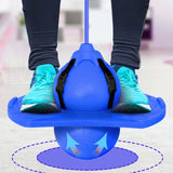 Maxbell Pogo Ball Bouncing Ball for Boy Girls Adults Workout Accessories Blue