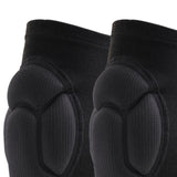 Maxbell Thick Sponge 1Pair Knee Pads Volleyball Gardening Cleaning Protective Sleeve Black S