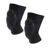 Maxbell Thick Sponge 1Pair Knee Pads Volleyball Gardening Cleaning Protective Sleeve Black S