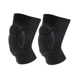 Maxbell Thick Sponge 1Pair Knee Pads Volleyball Gardening Cleaning Protective Sleeve Black S