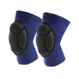 Maxbell Thick Sponge 1Pair Knee Pads Volleyball Gardening Cleaning Protective Sleeve Blue S