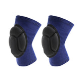 Maxbell Thick Sponge 1Pair Knee Pads Volleyball Gardening Cleaning Protective Sleeve Blue M