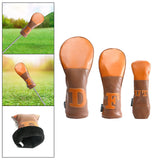 Maxbell Wood Headcover Protector Guard Replacement Waterproof Golf Club Head Covers D 37X17CM