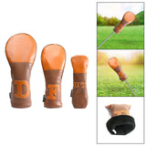 Maxbell Wood Headcover Protector Guard Replacement Waterproof Golf Club Head Covers D 37X17CM