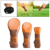 Maxbell Wood Headcover Protector Guard Replacement Waterproof Golf Club Head Covers D 37X17CM