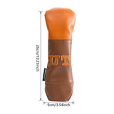 Maxbell Wood Headcover Protector Guard Replacement Waterproof Golf Club Head Covers UT 26X9CM