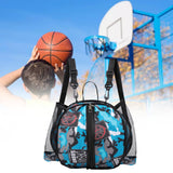 Maxbell Basketball Bag Backpack Lightweight Soccer Waterproof for Football Men Women Blue Backpack