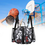 Maxbell Basketball Bag Backpack Lightweight Soccer Waterproof for Football Men Women Gray Backpack