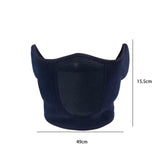 Maxbell Windproof Half Face Mask Earmuffs Breathable for Mountaineering Motorcycling Navy Blue