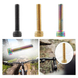 Maxbell Bike Headset Bolt Screw M6 Road Aluminum Alloy Cycling Folding Bike Metal Black