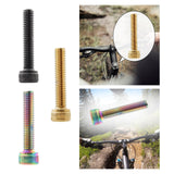 Maxbell Bike Headset Bolt Screw M6 Road Aluminum Alloy Cycling Folding Bike Metal Black