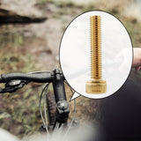 Maxbell Bike Headset Bolt Screw M6 Road Aluminum Alloy Cycling Folding Bike Metal Gold