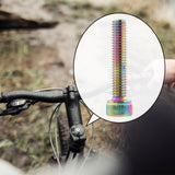 Maxbell Bike Headset Bolt Screw M6 Road Aluminum Alloy Cycling Folding Bike Metal Multicolor