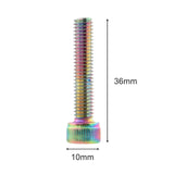 Maxbell Bike Headset Bolt Screw M6 Road Aluminum Alloy Cycling Folding Bike Metal Multicolor