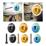 Maxbell Mountain Bike Headset Top Cap 28.6mm Fork Replacement Cover Aluminum Alloy Black