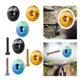 Maxbell Mountain Bike Headset Top Cap 28.6mm Fork Replacement Cover Aluminum Alloy Black