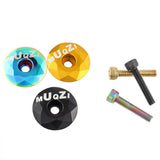 Maxbell Mountain Bike Headset Top Cap 28.6mm Fork Replacement Cover Aluminum Alloy Black