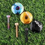 Maxbell Mountain Bike Headset Top Cap 28.6mm Fork Replacement Cover Aluminum Alloy Black