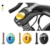 Maxbell Mountain Bike Headset Top Cap 28.6mm Fork Replacement Cover Aluminum Alloy Black