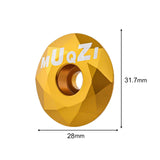 Maxbell Mountain Bike Headset Top Cap 28.6mm Fork Replacement Cover Aluminum Alloy Aureate