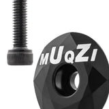Maxbell Mountain Bike Headset Top Cap 28.6mm Fork Replacement Cover Aluminum Alloy Black with Screw