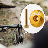 Maxbell Mountain Bike Headset Top Cap 28.6mm Fork Replacement Cover Aluminum Alloy Aureate with Screw