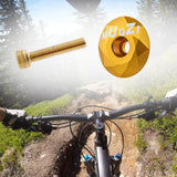 Maxbell Mountain Bike Headset Top Cap 28.6mm Fork Replacement Cover Aluminum Alloy Aureate with Screw