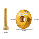 Maxbell Mountain Bike Headset Top Cap 28.6mm Fork Replacement Cover Aluminum Alloy Aureate with Screw