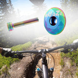 Maxbell Mountain Bike Headset Top Cap 28.6mm Fork Replacement Cover Aluminum Alloy Multi with Screw