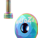 Maxbell Mountain Bike Headset Top Cap 28.6mm Fork Replacement Cover Aluminum Alloy Multi with Screw