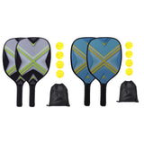 Maxbell Pickleball Paddles Set with 4 Balls and Storage Bag for Indoor Outdoor Use Green