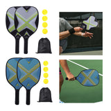 Maxbell Pickleball Paddles Set with 4 Balls and Storage Bag for Indoor Outdoor Use Green