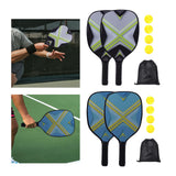 Maxbell Pickleball Paddles Set with 4 Balls and Storage Bag for Indoor Outdoor Use Green
