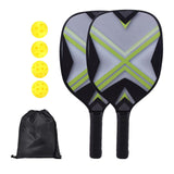 Maxbell Pickleball Paddles Set with 4 Balls and Storage Bag for Indoor Outdoor Use Green