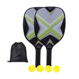 Maxbell Pickleball Paddles Set with 4 Balls and Storage Bag for Indoor Outdoor Use Green