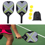 Maxbell Pickleball Paddles Set with 4 Balls and Storage Bag for Indoor Outdoor Use Green