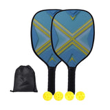 Maxbell Pickleball Paddles Set with 4 Balls and Storage Bag for Indoor Outdoor Use Yellow