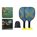 Maxbell Pickleball Paddles Set with 4 Balls and Storage Bag for Indoor Outdoor Use Yellow
