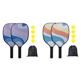 Maxbell 2x Pickleball Paddles Set with 4 Balls and Bag for Men Women Indoor Outdoor Pink