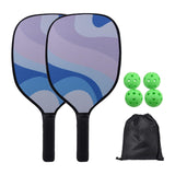 Maxbell 2x Pickleball Paddles Set with 4 Balls and Bag for Men Women Indoor Outdoor Pink
