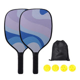Maxbell 2x Pickleball Paddles Set with 4 Balls and Bag for Men Women Indoor Outdoor Pink