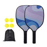 Maxbell 2x Pickleball Paddles Set with 4 Balls and Bag for Men Women Indoor Outdoor Pink