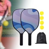 Maxbell 2x Pickleball Paddles Set with 4 Balls and Bag for Men Women Indoor Outdoor Pink