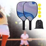 Maxbell 2x Pickleball Paddles Set with 4 Balls and Bag for Men Women Indoor Outdoor Pink