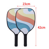 Maxbell 2x Pickleball Paddles Set with 4 Balls and Bag for Men Women Indoor Outdoor Orange