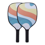 Maxbell 2x Pickleball Paddles Set with 4 Balls and Bag for Men Women Indoor Outdoor Orange