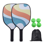 Maxbell 2x Pickleball Paddles Set with 4 Balls and Bag for Men Women Indoor Outdoor Orange