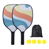 Maxbell 2x Pickleball Paddles Set with 4 Balls and Bag for Men Women Indoor Outdoor Orange