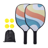 Maxbell 2x Pickleball Paddles Set with 4 Balls and Bag for Men Women Indoor Outdoor Orange