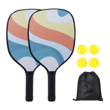 Maxbell 2x Pickleball Paddles Set with 4 Balls and Bag for Men Women Indoor Outdoor Orange